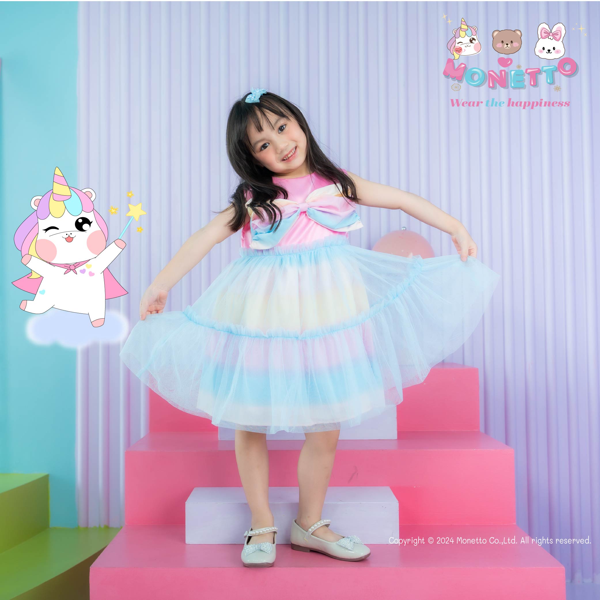 Monetto โมเนตโต้ Wear the happiness เดรสเด็กหญิง
